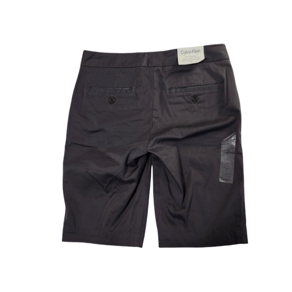 NWT Calvin Klein Women's Size 0 The Chelsea Classic Bermuda Shorts Casual Gray - Picture 2 of 10